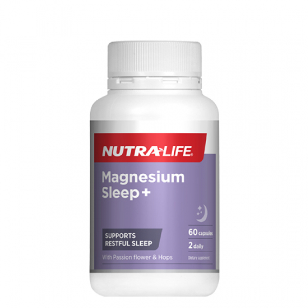 Nutra life magnesium sleep+ 60c 纽乐镁助眠片 60粒