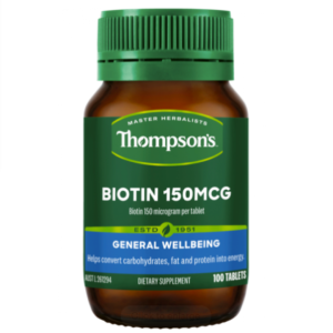 Thompson's 汤普森 生物素片 生发片 100粒新包装