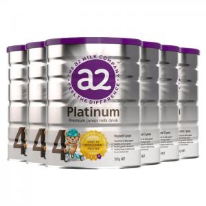 a2 Platinum 白金四段婴儿奶粉（适合3岁以上）900g 一箱6罐包邮