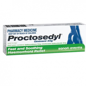 Proctosedyl Ointment 痔疮膏 内痔外痔肛裂 孕妇可用 30g