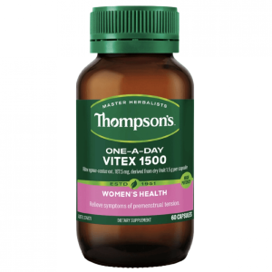 Thompson's vitex 汤普森 圣洁莓60粒 1500mg 改善月经不调 治疗痤疮 多囊卵巢