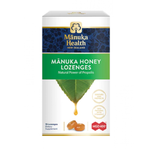 Manuka Health 蜜纽康 蜂蜜蜂胶润喉糖MGO400+ 15粒