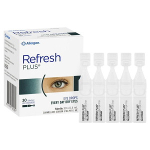 Refresh  眼药水人工眼泪  独立卫生30支*0.4ml 缓解眼部疲劳（新包装）